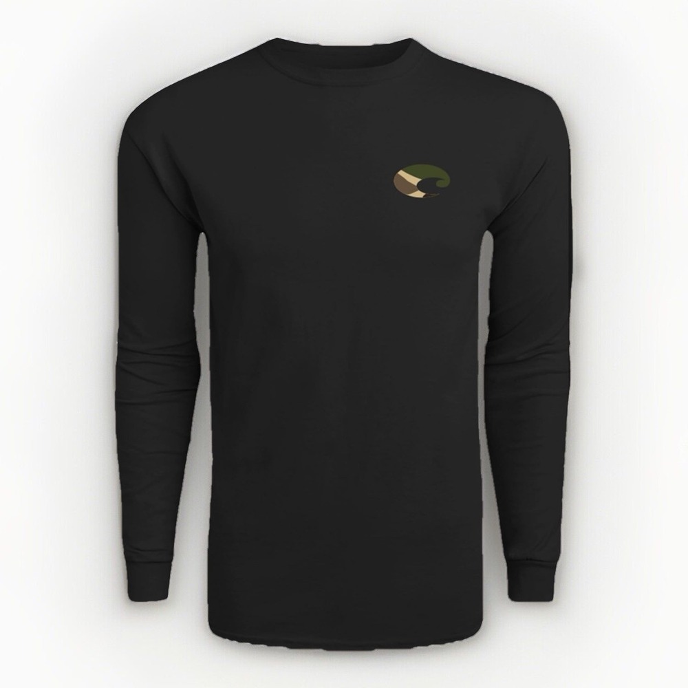 Costa Del Mar Men's The Hunt Long Sleeve Shirt, Color: Black, Size XXL - New